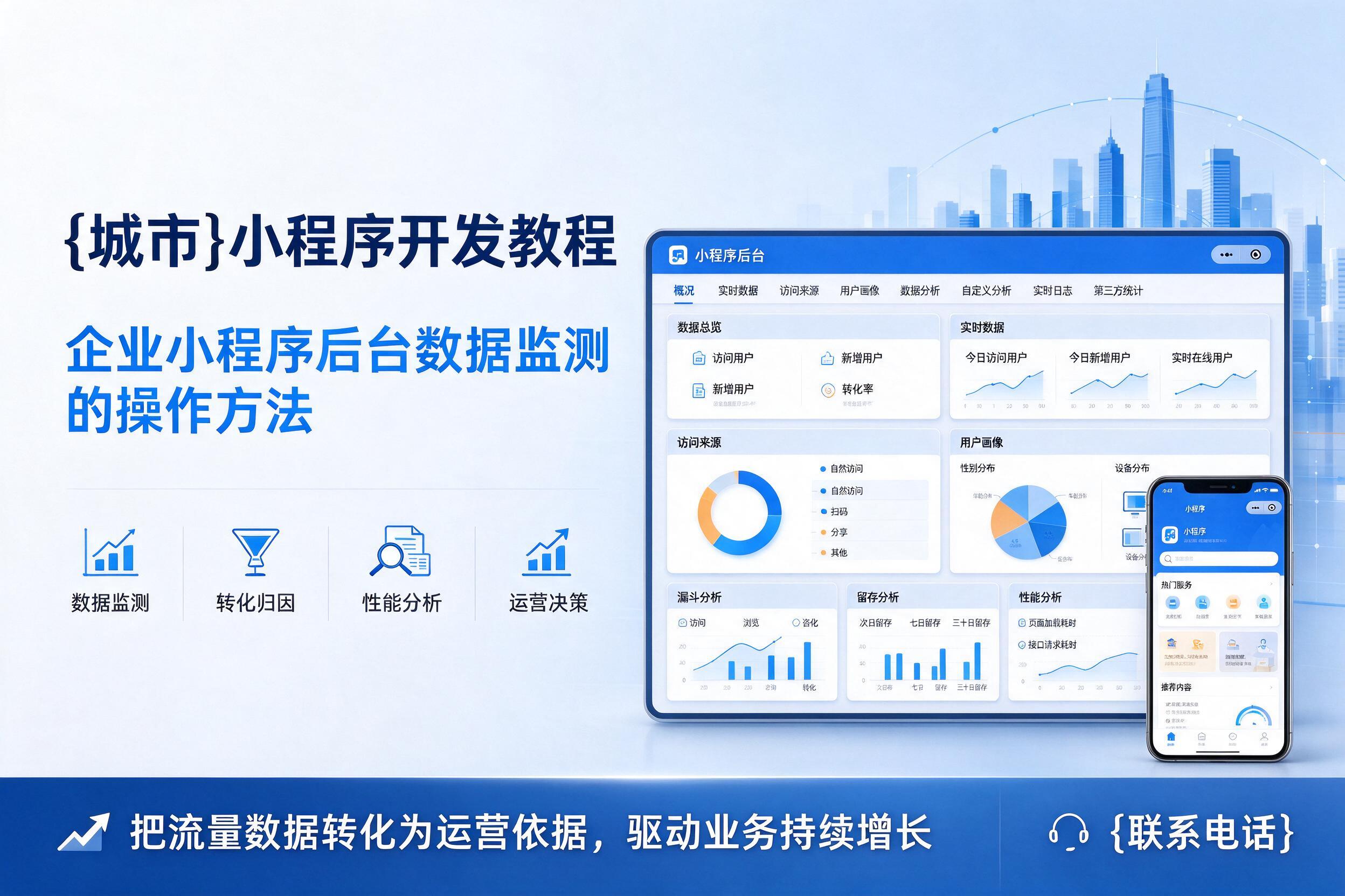 四川小程序开发教程：企业小程序后台数据监测的操作方法