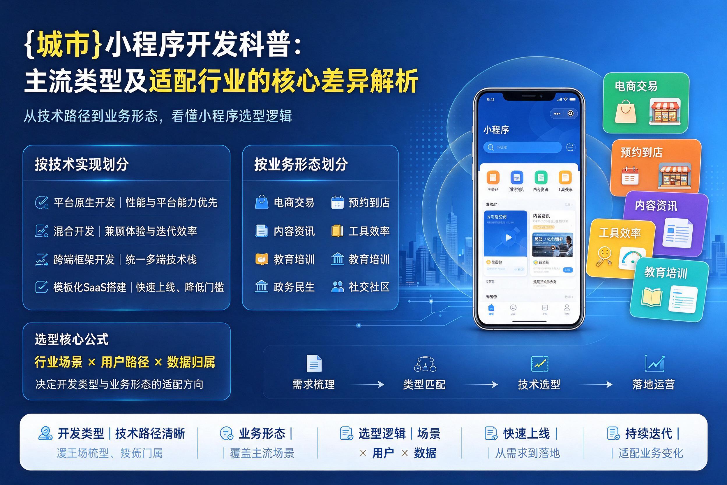 四川小程序开发科普：主流类型及适配行业的核心差异解析